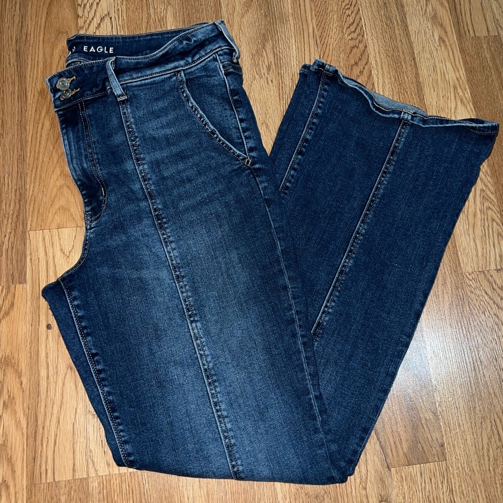 Hi rise artist flare jeans